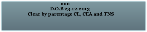 Clear by parentage CL, CEA and TNS 
